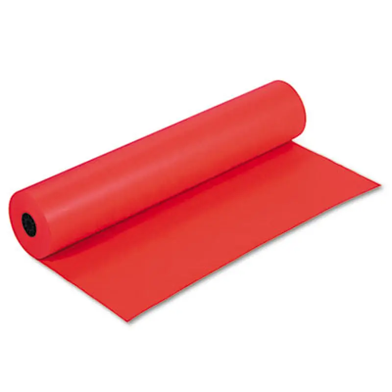 Rainbow Duo-Finish Colored Kraft Paper, 35 lb Wrapping Weight, 36" x 1,000 ft, Flame - Art & Design Paper | Pacon