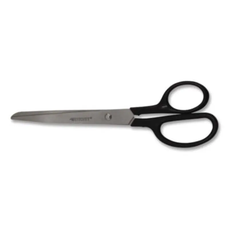 Straight Contract Scissors, 8" Long, 3" Cut Length, Straight Black Handle - Scissors | Westcott