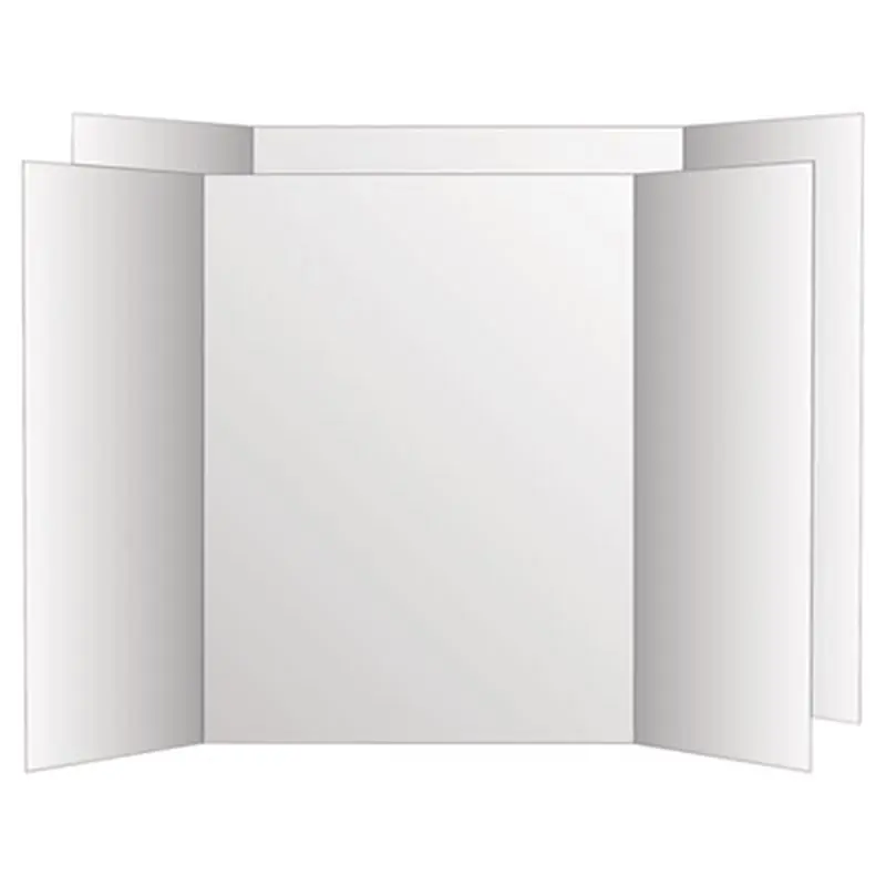 Two Cool Tri-Fold Poster Board, 36 x 48, White/White, 6/Carton - Art Boards & Construction Paper | Eco Brites