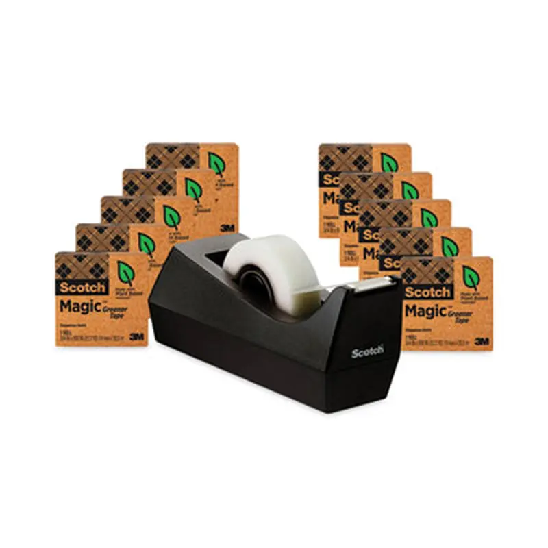 Magic Greener Tape, 1" Core, 0.75" x 75 ft, Clear, 10/Pack - Tape | Scotch