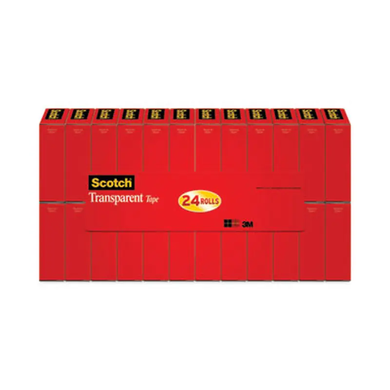 Transparent Tape, 1" Core, 0.75" x 83.33 ft, Transparent, 24/Pack - Tape | Scotch