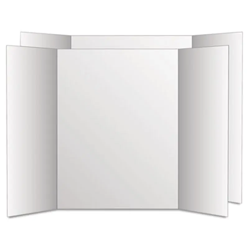Two Cool Tri-Fold Poster Board, 28 x 40, White/White, 12/Carton - Art Boards & Construction Paper | Eco Brites
