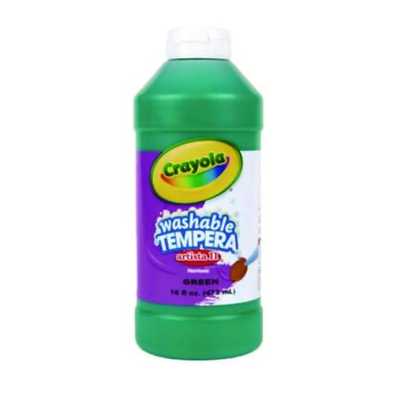 Artista II Washable Tempera Paint, Green, 16 oz Bottle - Paint | Crayola