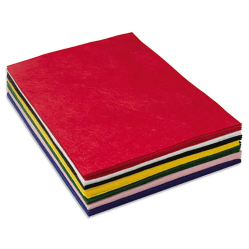 One Pound Felt Sheet Pack, Rectangular, 9 x 12, Assorted Colors, 30/Pack - Crafting Embellishments | Creativity Street