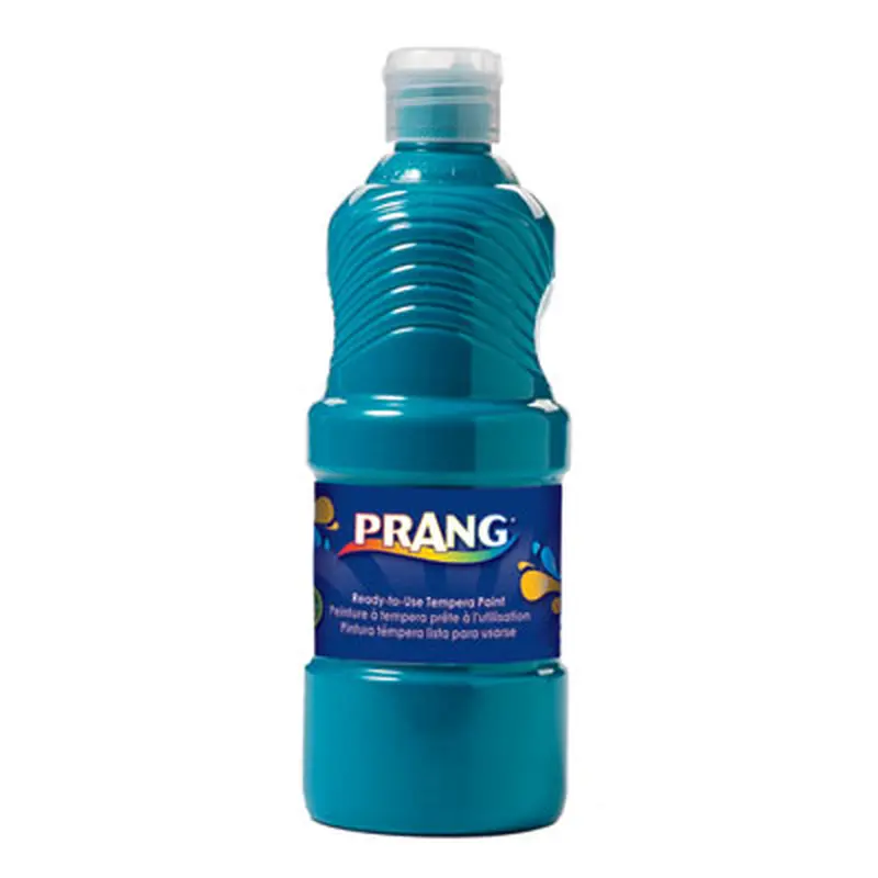 Ready-to-Use Tempera Paint, Turquoise Blue, 16 oz Dispenser-Cap Bottle - Paint | Prang