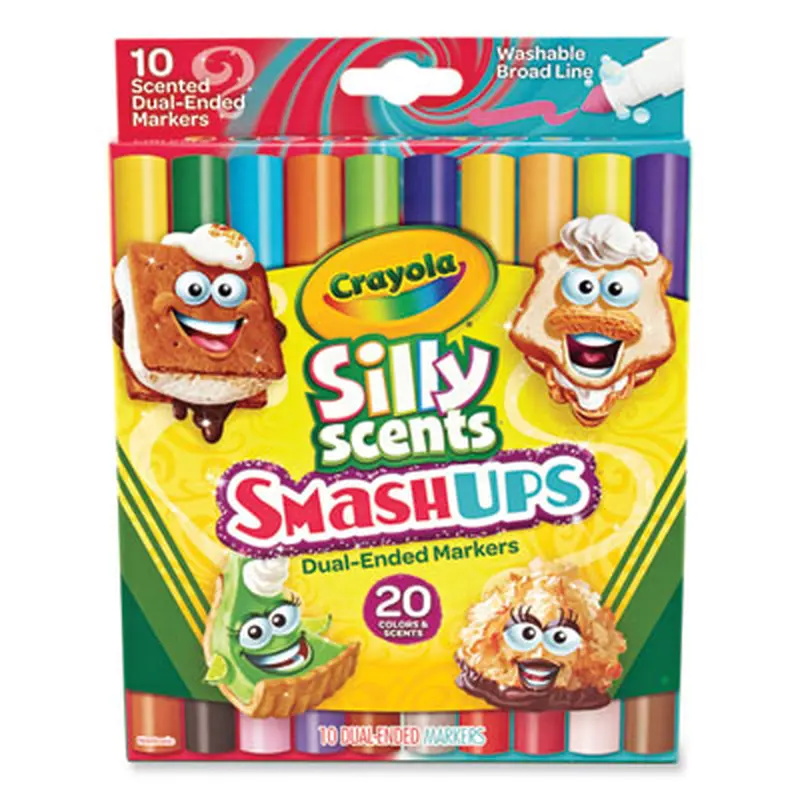 Silly Scents Smash Up Dual Ended Markers, Broad Tip, Assorted, 10/Pack - Markers | Crayola