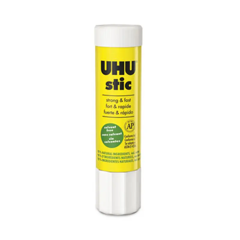 Stic Permanent Glue Stick, 0.74 oz, Dries Clear - Glue | UHU