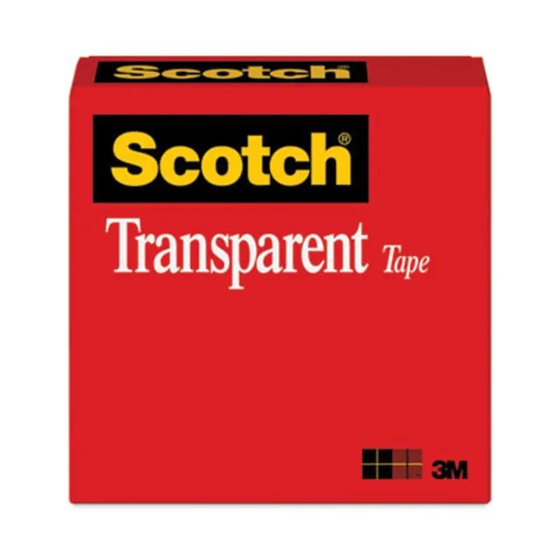 Transparent Tape, 3" Core, 1" x 72 yds, Transparent - Tape | Scotch