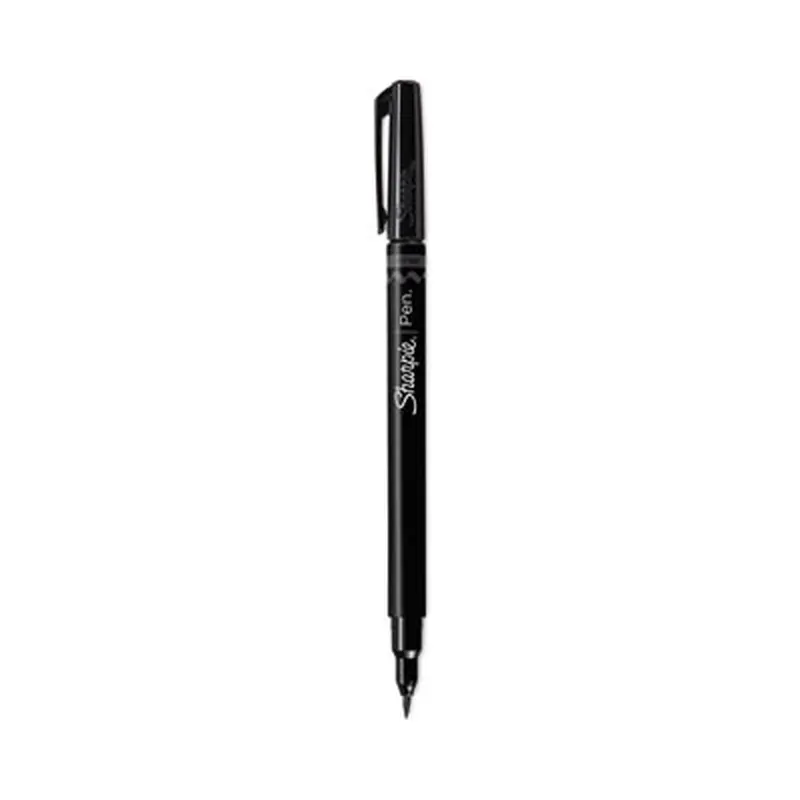 Brush Tip Pens, Fine Brush Tip, Black, Dozen - Markers | Sharpie