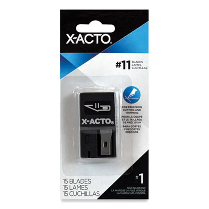 No. 11 Nonrefillable Blade Dispenser, 15/Pack - Hobby Knife Blades | X-ACTO