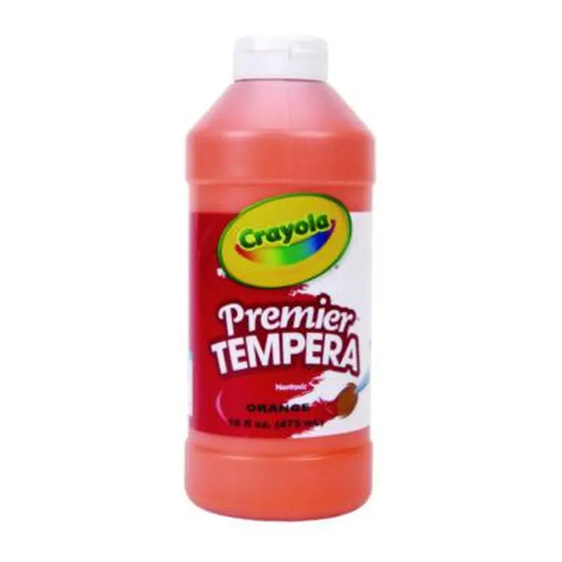 Premier Tempera Paint, Orange, 16 oz Bottle - Paint | Crayola