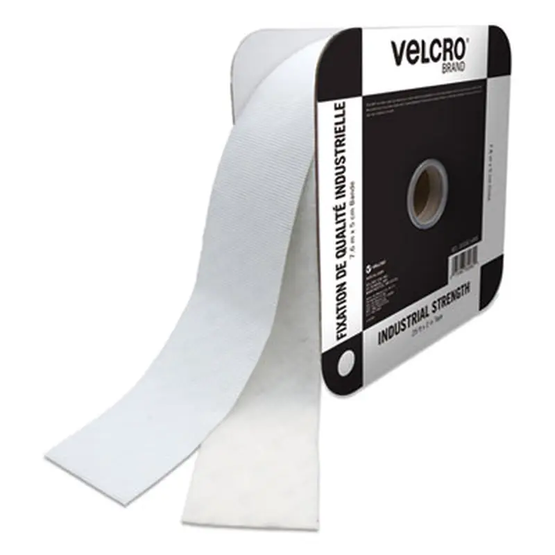Industrial Strength Heavy-Duty Fasteners, 2" x 25 ft, White - Hook & Loop Fasteners | VELCRO Brand
