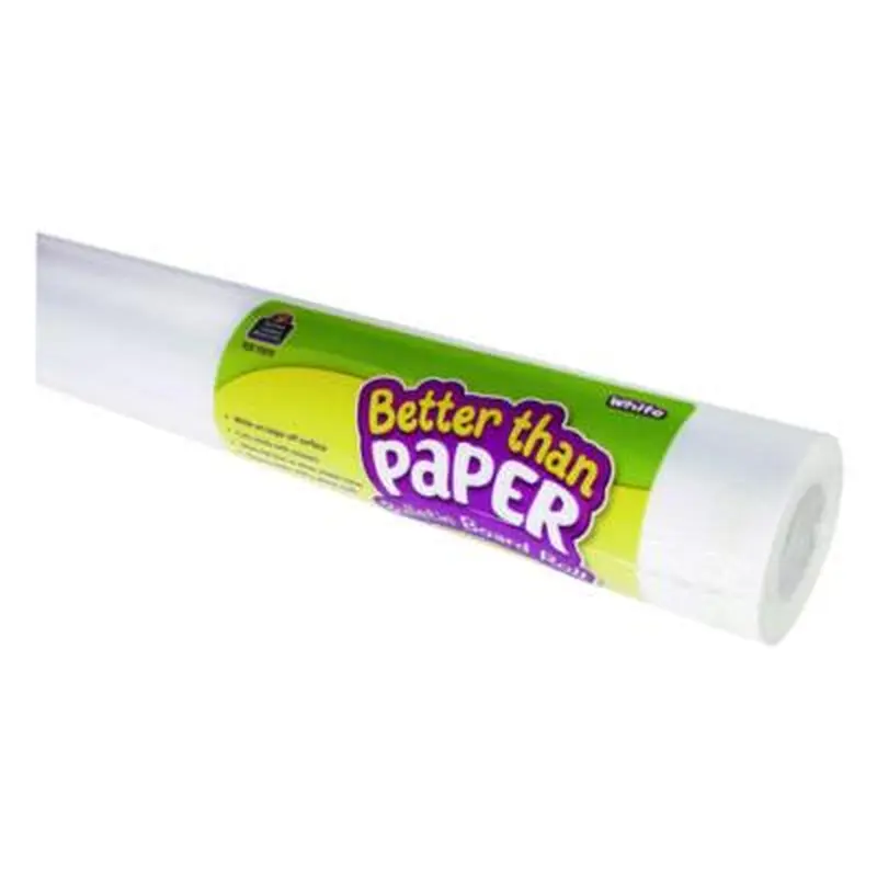 Better Than Paper Bulletin Board Roll, 4 ft x 12 ft, White - Art & Design Paper | Teacher Created Resources