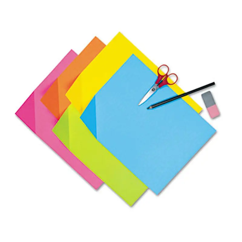 Colorwave Super Bright Tagboard, 9 x 12, Blue, Orange, Yellow, 100 Sheets/Pack - Art Boards & Construction Paper | Pacon