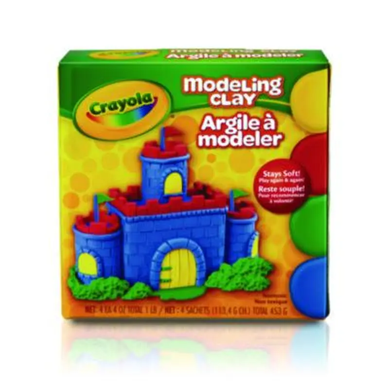 Modeling Clay Assortment, 4 oz of Each Color Blue/Green/Red/Yellow, 1 lb - Clay | Crayola