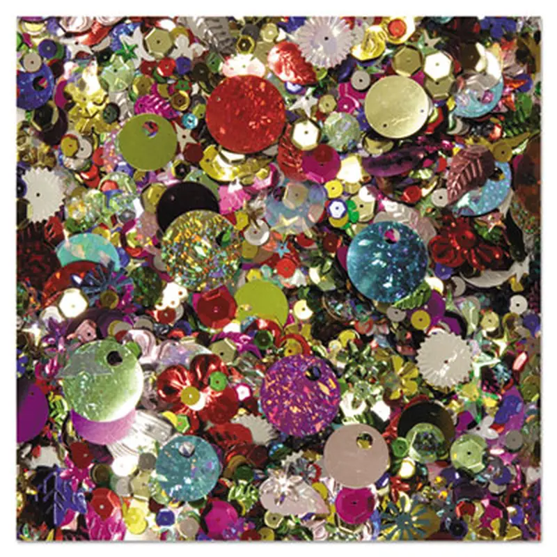 Sequins and Spangles, Assorted Metallic Colors, 4 oz/Pack - Crafting Embellishments | Creativity Street