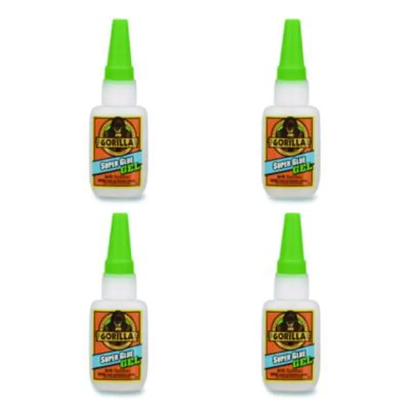 Super Glue Gel, 0.53 oz, Dries Clear, 4/Carton - Glue | Gorilla