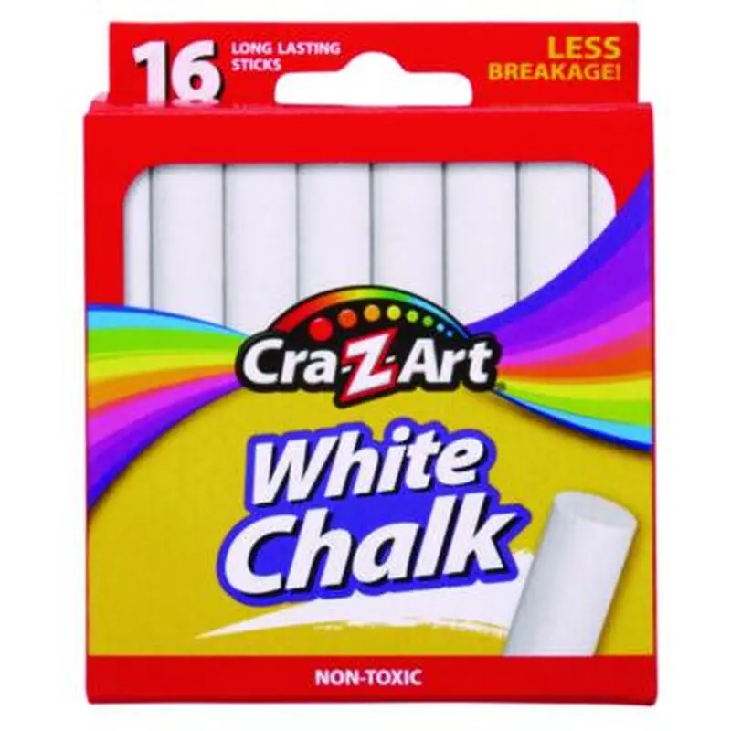 White Chalk, 16/Pack - Art Chalk | Cra-Z-Art
