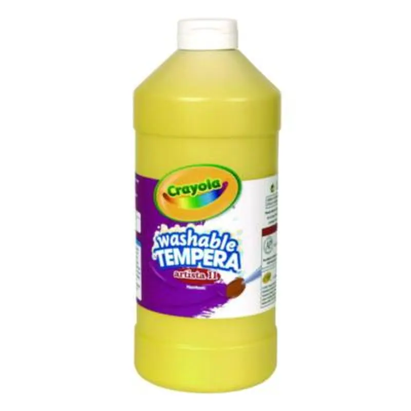 Artista II Washable Tempera Paint, Yellow, 32 oz Bottle - Paint | Crayola