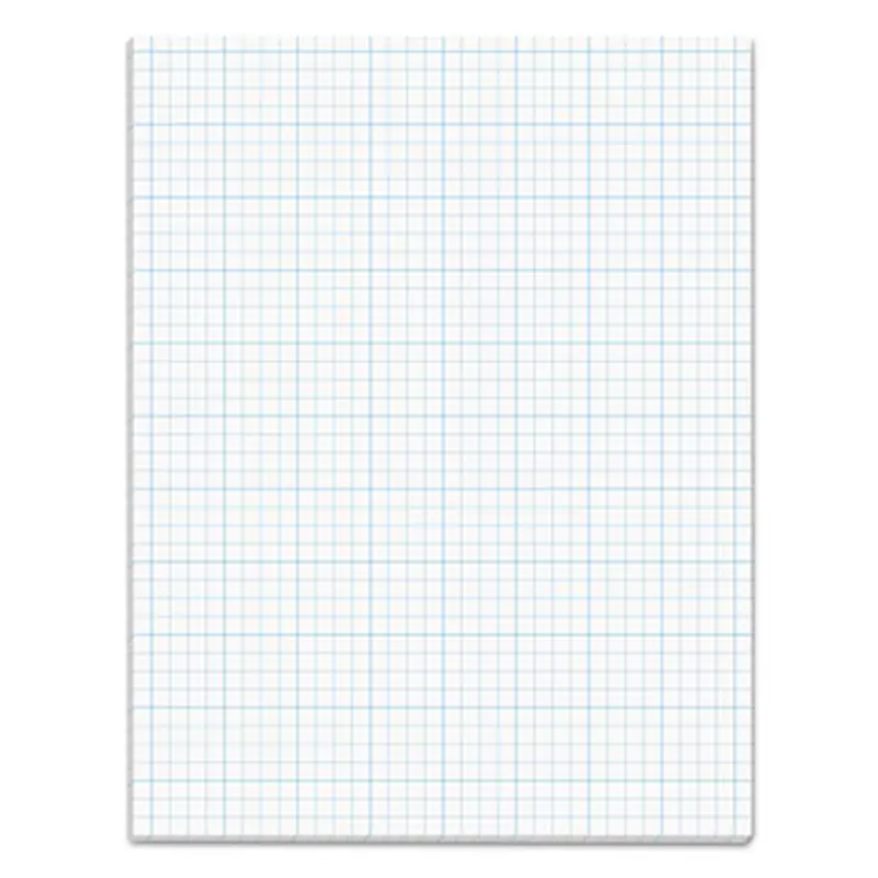 Cross Section Pads, Cross-Section Quadrille Rule (4 sq/in, 1 sq/in), 50 White 8.5 x 11 Sheets - Lab & Design Pads | TOPS