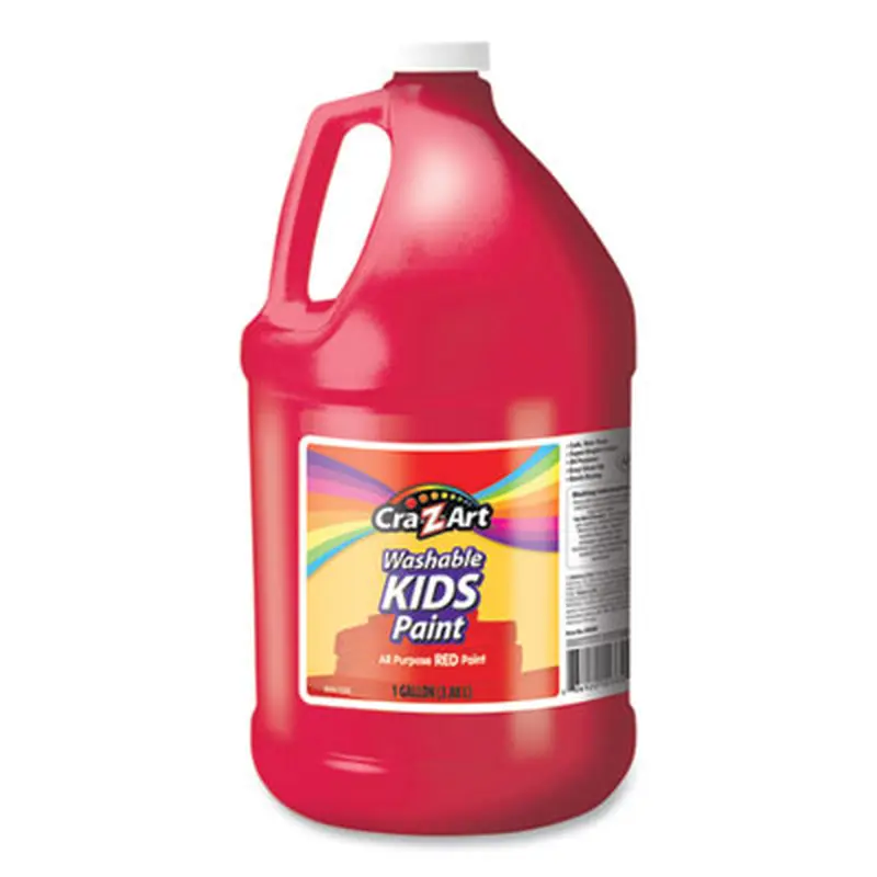 Washable Kids Paint, Red, 1 gal Bottle - Paint | Cra-Z-Art