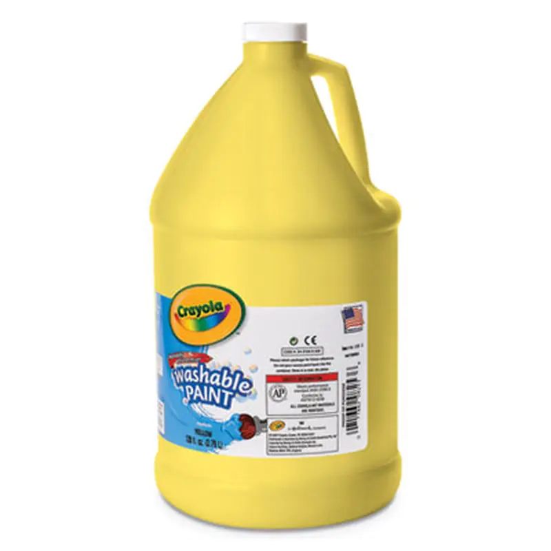 Washable Paint, Yellow, 1 gal Bottle - Paint | Crayola
