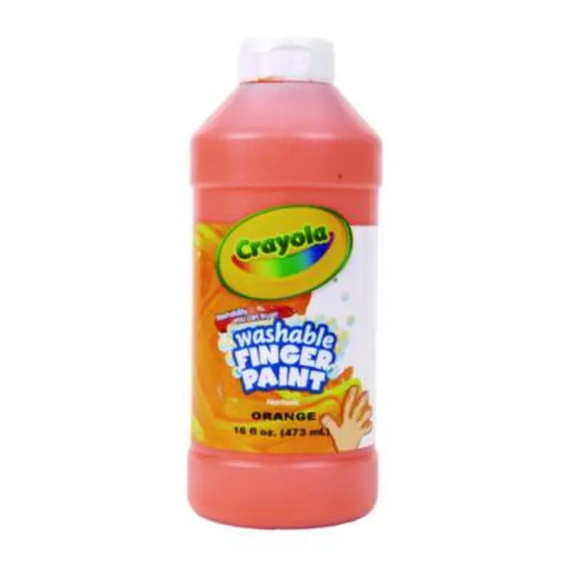 Washable Fingerpaint, Orange, 16 oz Bottle - Paint | Crayola