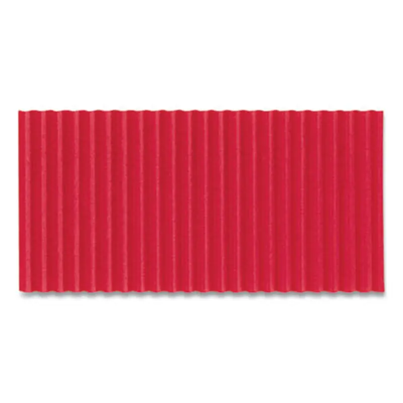 Corobuff Corrugated Paper Roll, 48" x 25 ft, Flame Red - Art & Design Paper | Pacon