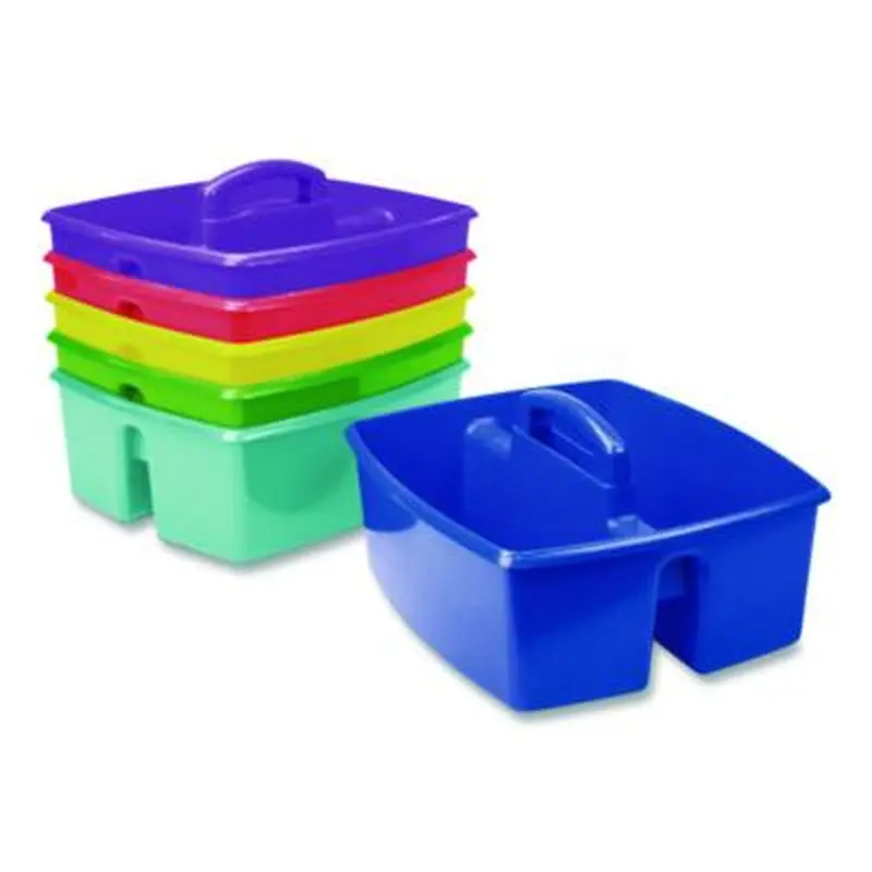 Large Storage Caddy, 11 x 13 x 6.38, Assorted Colors, 6/Carton - Art Containers | Storex