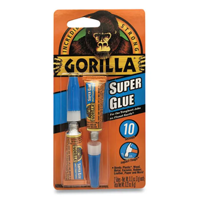 Super Glue, Two 0.11 oz Tubes, Dries Clear - Glue | Gorilla