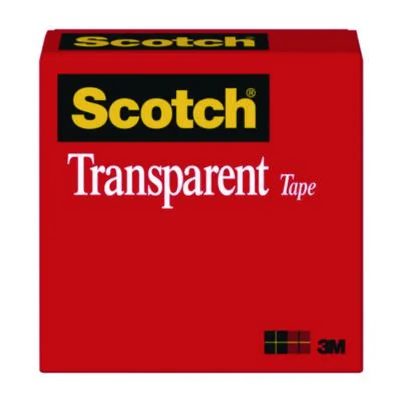 Transparent Tape, 1" Core, 0.5" x 72 yds, Transparent - Tape | Scotch