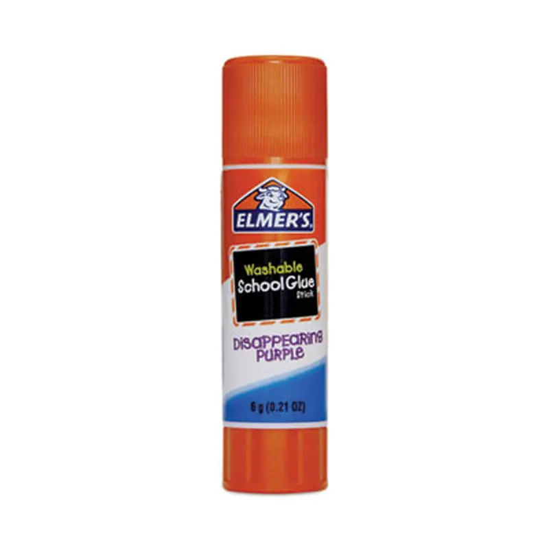 Disappearing Purple School Glue Stick, 0.21 oz, Dries Clear, 12/Pack - Glue | Elmer's