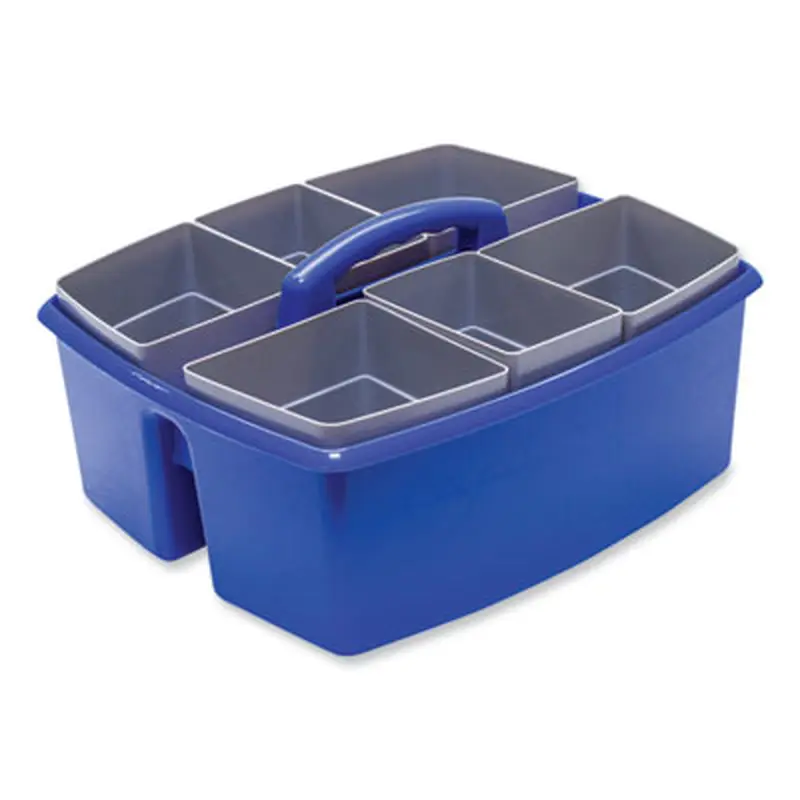 Large Caddy with Sorting Cups, Blue, 2/Carton - Art Containers | Storex