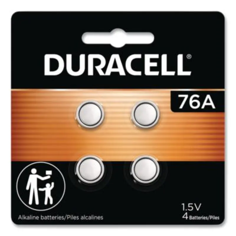 Specialty Alkaline Batteries, 76A, 1.5 V, 4/Pack - Batteries | Duracell