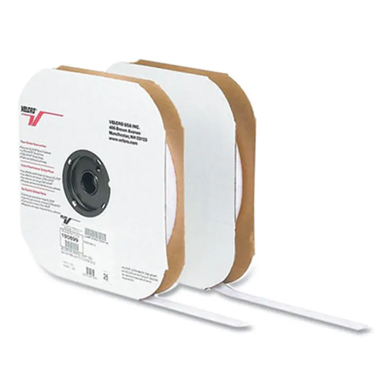 Sticky-Back Fasteners, Hook Side, 1" x 75 ft, White - Hook & Loop Fasteners | VELCRO Brand
