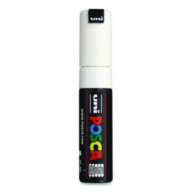 Water-Based Paint Markers, Broad Chisel Tip, White - Markers | POSCA