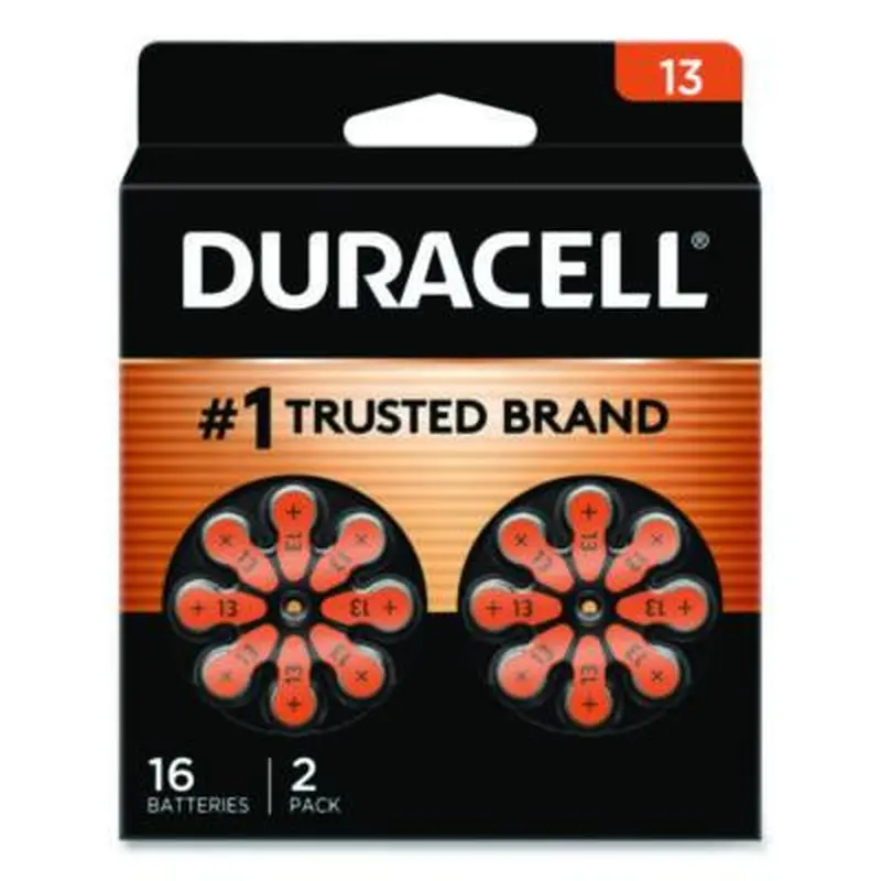 Hearing Aid Battery, #13, 16/Pack - Batteries | Duracell