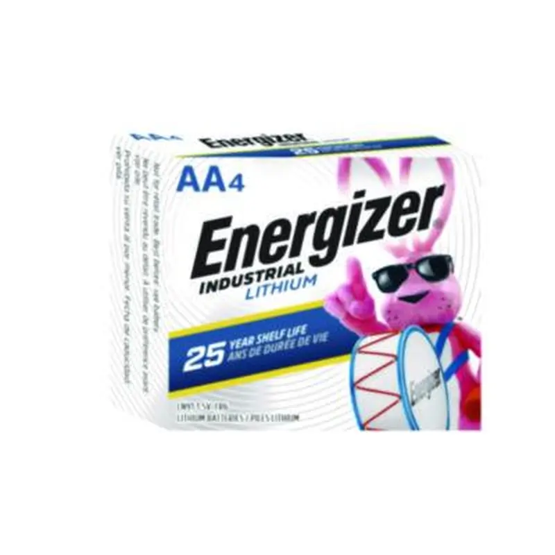 Industrial Lithium AA Battery, 1.5 V, 4/Pack - Batteries | Energizer