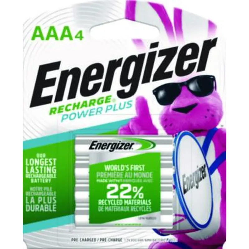 NiMH Rechargeable AAA Batteries, 1.2 V, 4/Pack - Batteries | Energizer