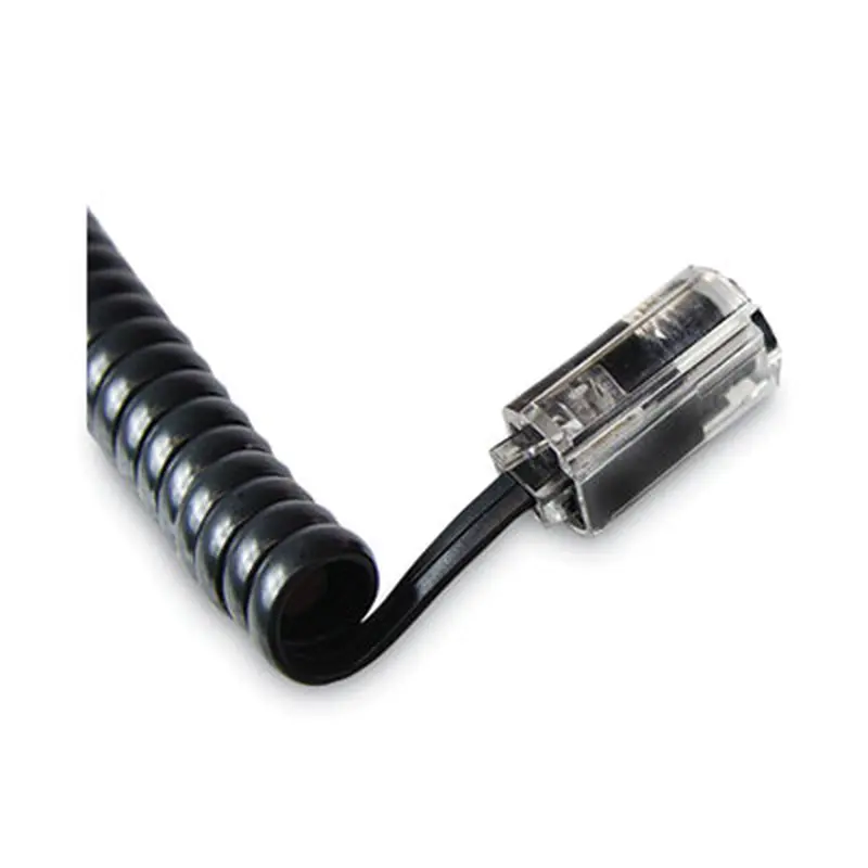 Rotating 360 Telephone Cord Detangler, Clear/Black - Cable Management | Softalk