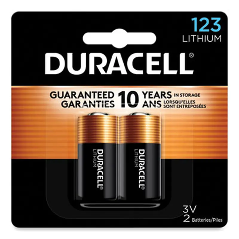 Specialty High-Power Lithium Battery, 123, 3 V, 2/Pack - Batteries | Duracell