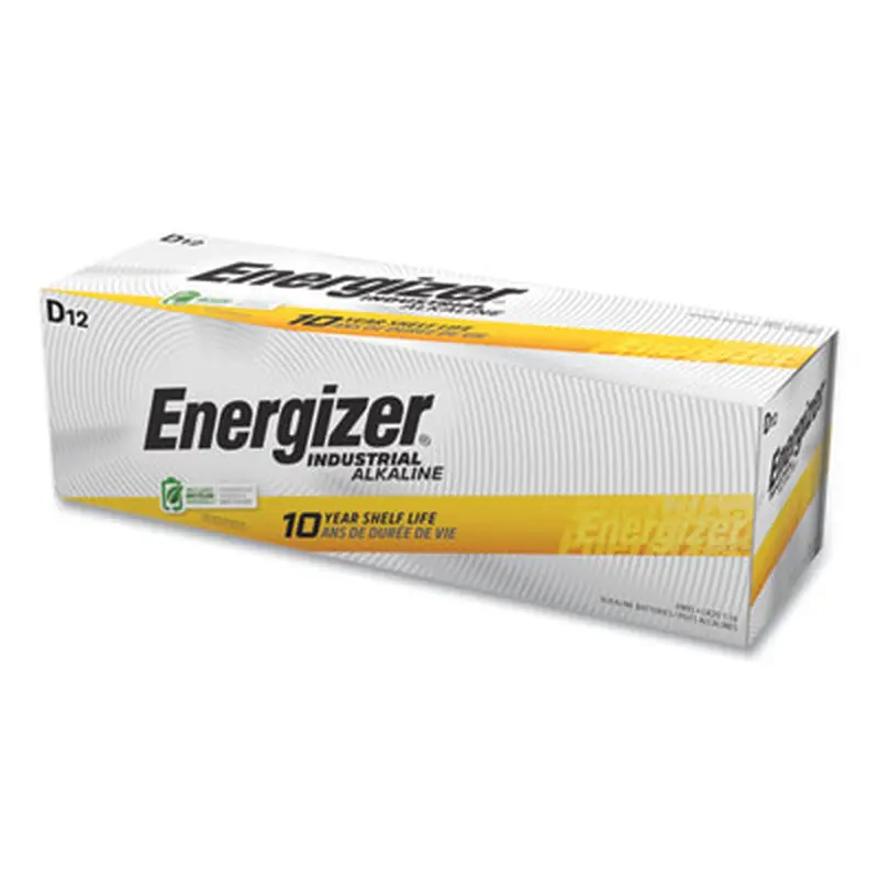 Industrial Alkaline D Batteries, 1.5 V, 12/Box - Batteries | Energizer
