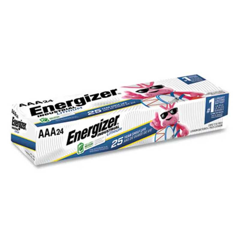 Industrial Lithium AAA Battery, 1.5 V, 4/Pack, 6 Packs/Box - Batteries | Energizer