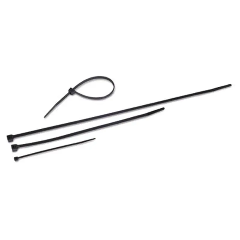Nylon Cable Ties, 11 x 0.19, 50 lb, Black, 500/Pack - Cable Management | Tatco