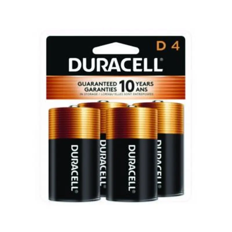 CopperTop Alkaline D Batteries, 4/Pack - Batteries | Duracell