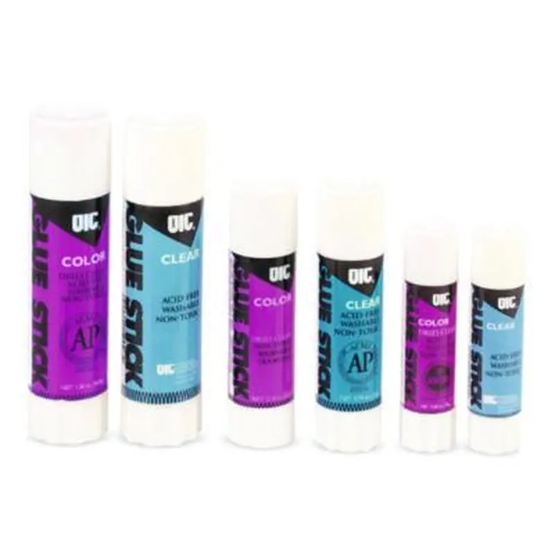 Glue Stick,1.3 oz, Applies Purple, Dries Clear - Glue | Officemate