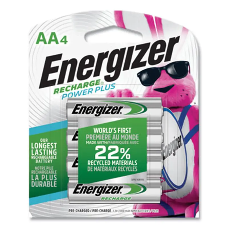 NiMH Rechargeable AA Batteries, 1.2 V, 4/Pack - Batteries | Energizer