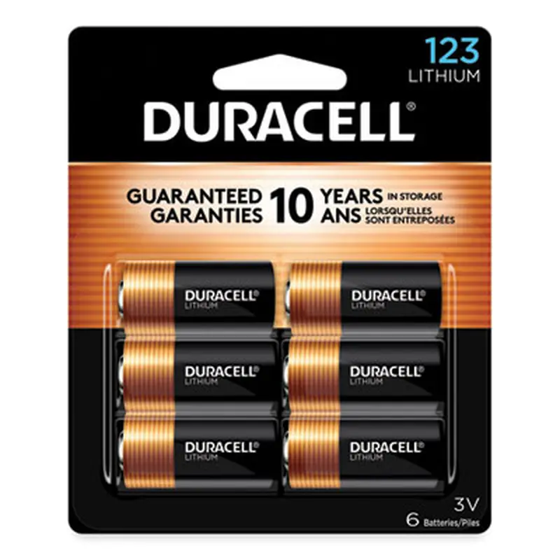 Specialty High-Power Lithium Batteries, 123, 3 V, 6/Pack - Batteries | Duracell