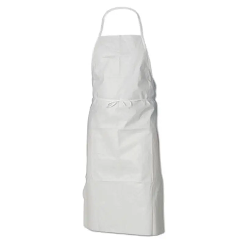A40 Liquid/Particle Protection Apron, Film Laminate, 28 x 40, White, 100/Carton - Smocks & Aprons | KleenGuard