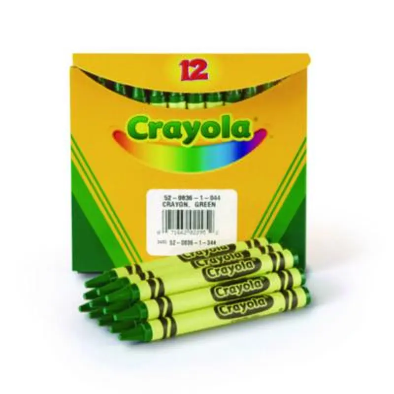 Bulk Crayons, Regular Size, 0.31" x 3.63", Green, 12/Box - Crayons | Crayola